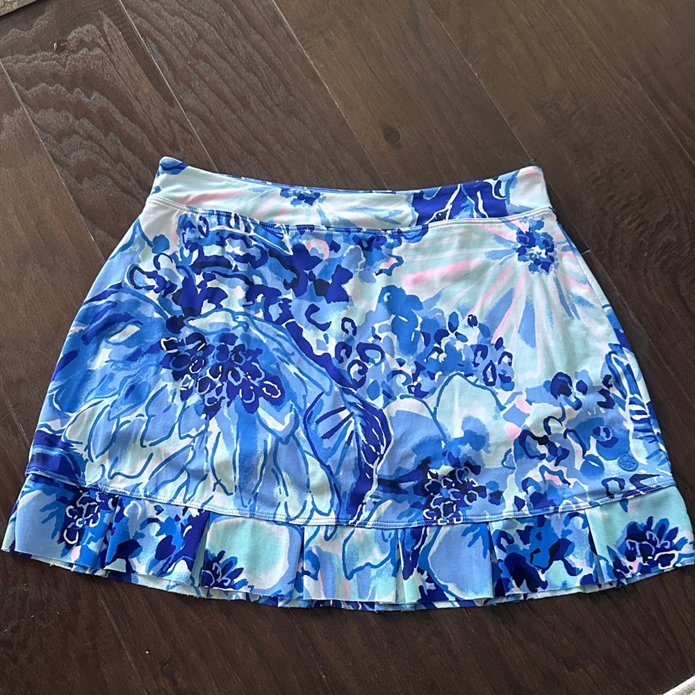Lilly Pulitzer Blue Floral Skort